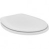 Abattant WC CONTOUR 21 avec couvercle, avec charnière à barre en Ede blanc IDEAL STANDARD