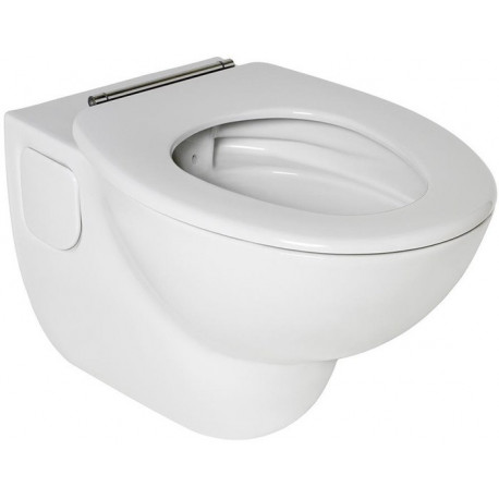 Anneau de siège WC CONTOUR 21 avec charnière à barre en acier inoxydable, blanc IDEAL STANDARD