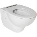Anneau de siège WC CONTOUR 21 avec charnière à barre en acier inoxydable, blanc IDEAL STANDARD