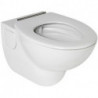 Anneau de siège WC CONTOUR 21 avec charnière à barre en acier inoxydable, blanc IDEAL STANDARD