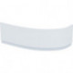 Tablier avant HOTLINE NEW 1600 mm asymétrique gauche blanc IDEAL STANDARD