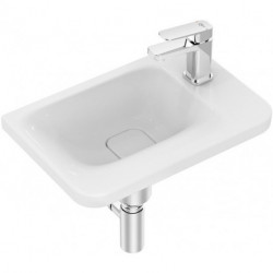 Lave-mains TONIC II 460 x 310 mm, tablette à droite, avec IdealFl blanc IDEAL STANDARD