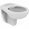 WC suspendu à fond creux EUROVIT 355 x 520 x 370 mm, sans rebord de chasse, blanc IDEAL STANDARD