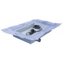 Boîte à déchets ULTRA FLAT S plat. DN 40. 460x320x75mm. droite
