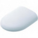 Abattant WC TIZIO avec couvercle, charnières chromées, blanc IDEAL STANDARD