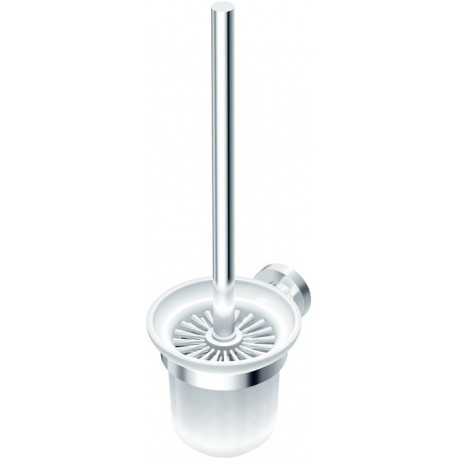 Set de brosse WC IOM suspendu, en verre chromé IDEAL STANDARD