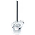 Set de brosse WC IOM suspendu, en verre chromé IDEAL STANDARD