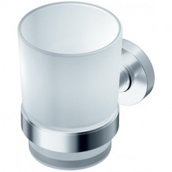 Mug à dents IOM en verre chromé satiné IDEAL STANDARD