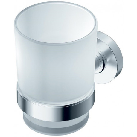 Mug à dents IOM en verre chromé satiné IDEAL STANDARD