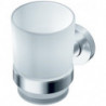 Mug à dents IOM en verre chromé satiné IDEAL STANDARD