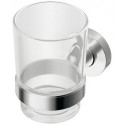 Mug à dents IOM en verre clair chromé IDEAL STANDARD