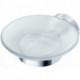 Porte-savon IOM en verre chromé satiné IDEAL STANDARD