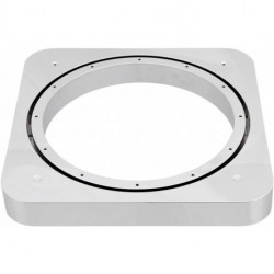 Cadre d'entretoise IDS pour rosace plate carrée 163x163mm chrome