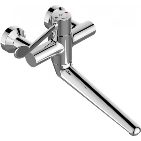 Thermostat de lavabo mural CERAPLUS, raccords S verrouillables chromés IDEAL STANDARD