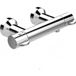 Thermostat de douche en saillie CERAPLUS 2 S-conn. e. Désinfecter. Découplage chromé