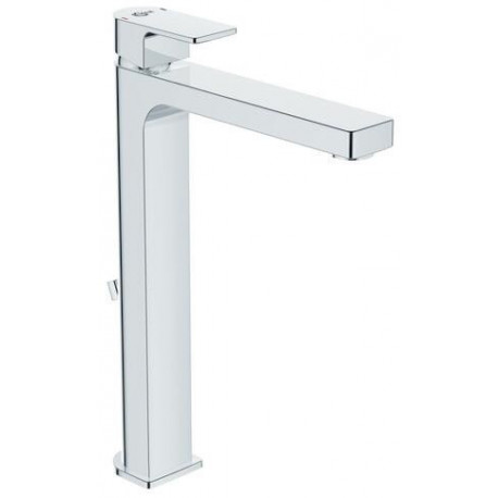 Mitigeur lavabo EDGE avec base allongée avec garniture de vidage chromée IDEAL STANDARD