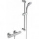 Thermostatique de douche CERATHERM 25 projection 80 mm chrome avec set de douche, barre de douche 600 mm IDEAL STANDARD