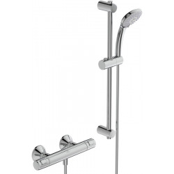 Thermostatique de douche CERATHERM 25 projection 80 mm chrome avec set de douche, barre de douche 600 mm IDEAL STANDARD