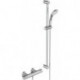 Thermostatique de douche CERATHERM 25 projection 80 mm chrome avec set de douche, barre de douche 900 mm IDEAL STANDARD