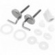 Jeu de charnières pour abattant WC Inga / Isabella chrome IDEAL STANDARD