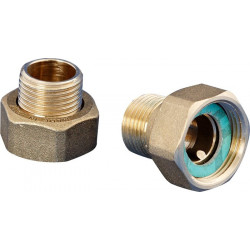 Raccord à vis en laiton R 1/2 pouce /15 ixG 1 pouce i 1 Sat pouce
