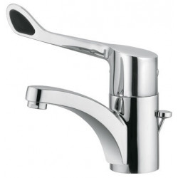 Mitigeur lavabo MEDI-CARE DN 15 bec rigide, garniture de vidage G 1 1 / 4Z chrome KLUDI