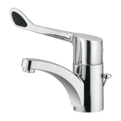 Mitigeur lavabo MEDI-CARE DN 15 bec rigide, garniture de vidage G 1 1 / 4Z chrome KLUDI
