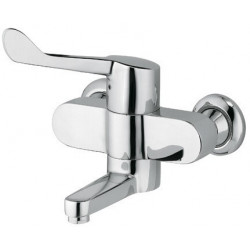 Mitigeur lavabo MEDI-CARE DN 15 saillie 185 mm, raccords S verrouillables chrome KLUDI