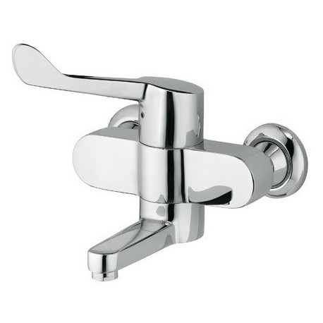 Mitigeur lavabo MEDI-CARE DN 15 saillie 185 mm, raccords S verrouillables chrome KLUDI