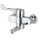 Mitigeur lavabo MEDI-CARE DN 15 saillie 185 mm, raccords S verrouillables chrome KLUDI