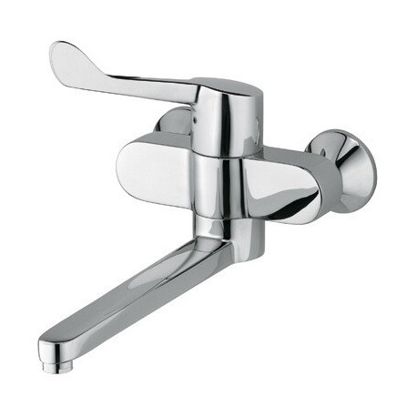 Mitigeur lavabo MEDI-CARE DN 15 saillie 335 mm, raccords en S chromé KLUDI