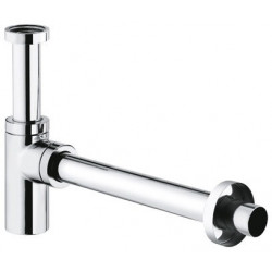 Siphon design tube g 1 1/4 laiton/chrome