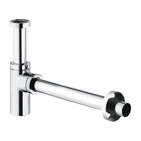 Siphon design tube g 1 1/4 laiton/chrome