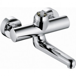Mitigeur mural PROVITA DN 15 saillie 247 mm, raccords en S chromé KLUDI