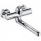 Mitigeur mural PROVITA DN 15 saillie 317 mm, raccords en S chromé KLUDI
