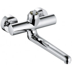 Mitigeur mural PROVITA DN 15 saillie 317 mm, raccords en S chromé KLUDI