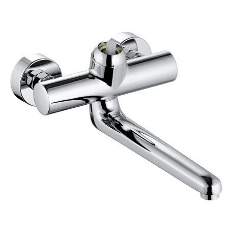 Mitigeur mural PROVITA DN 15 saillie 317 mm, raccords en S chromé KLUDI