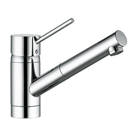 Scope mitigeur d'évier extractible chromée