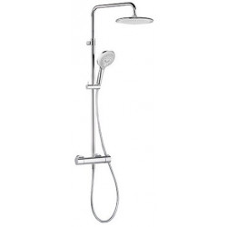 Freshline dual shower system thermostatique de douche tête de 250 mm douchette à main 3 jets