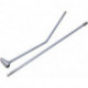 Tige de traction chromée, complète, avec bouton KLUDI