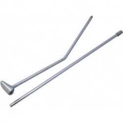 Tige de traction chromée, complète, avec bouton KLUDI