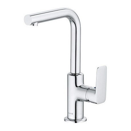 Pure&style mitigeur de lavabo bec orientable latéralement avec garniture de vidage métallique