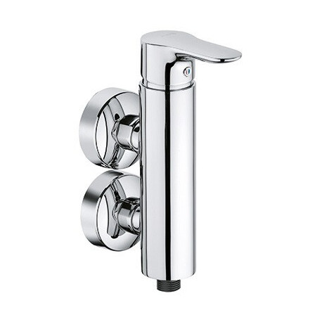 Mitigeur de douche monocommande 366510575 OBJEKTA mitigeur bloc vertical chromé KLUDI
