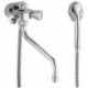 Mitigeur bain-douche STANDARD SPEZIAL DN 15 avec douchette télé blanc chrome KLUDI