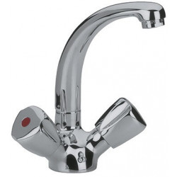 Mitigeur lavabo STANDARD DN 15 Terralux manette plastique, escamotable K chrome KLUDI