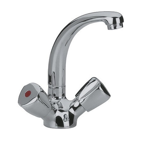 Mitigeur lavabo STANDARD DN 15 Terralux manette plastique, escamotable K chrome KLUDI