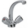 Mitigeur lavabo STANDARD DN 15 Terralux manette plastique, escamotable K chrome KLUDI