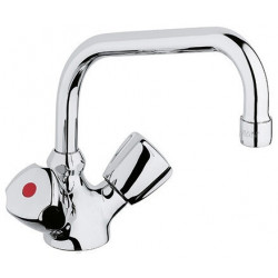 Mitigeur d'évier STANDARD DN 15 Terralux manette, plastique chromé KLUDI