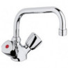 Mitigeur d'évier STANDARD DN 15 Terralux manette, plastique chromé KLUDI