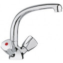 Mitigeur d'évier monotrou STANDARD DN 15 Terralux manette, plastique chromé KLUDI